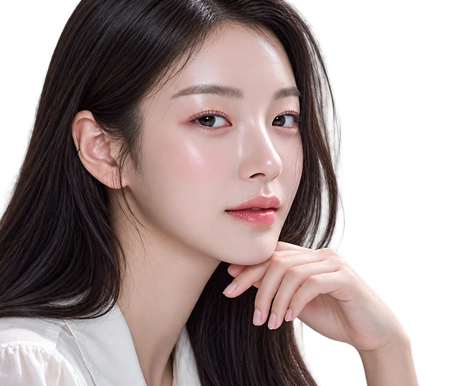 Gương mặt đánh dấu vùng tiêm botox